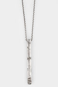 Silver bar pendant necklace