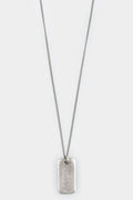 Tag pedant silver necklace