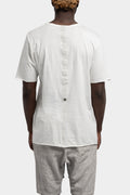 Staple spine detail t-shirt, White