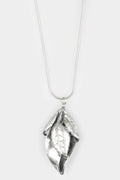 GOTI | Silver leafs pendant necklace