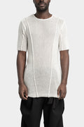 La Haine Inside Us | SS25 - Front seams knit tee, White