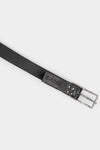 0-Hide | Silver buckle leather belt dock F25blt3