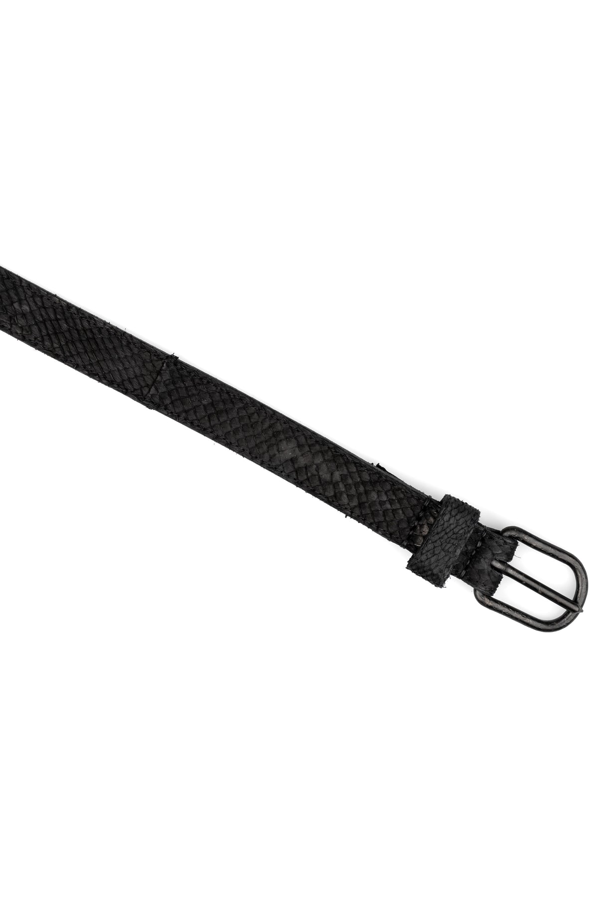 Salmon lined leather belt