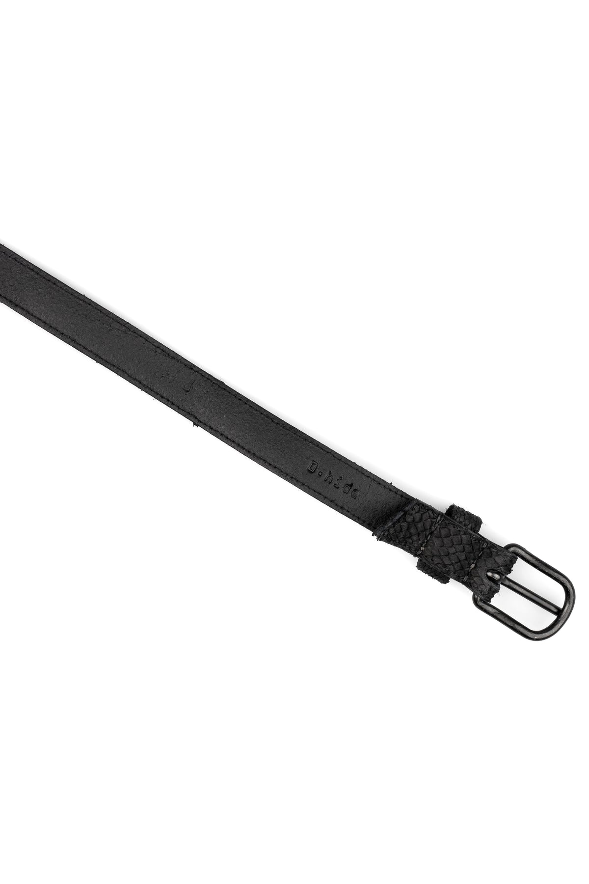 Salmon lined leather belt