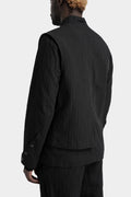 Double front pinstripe blazer jacket