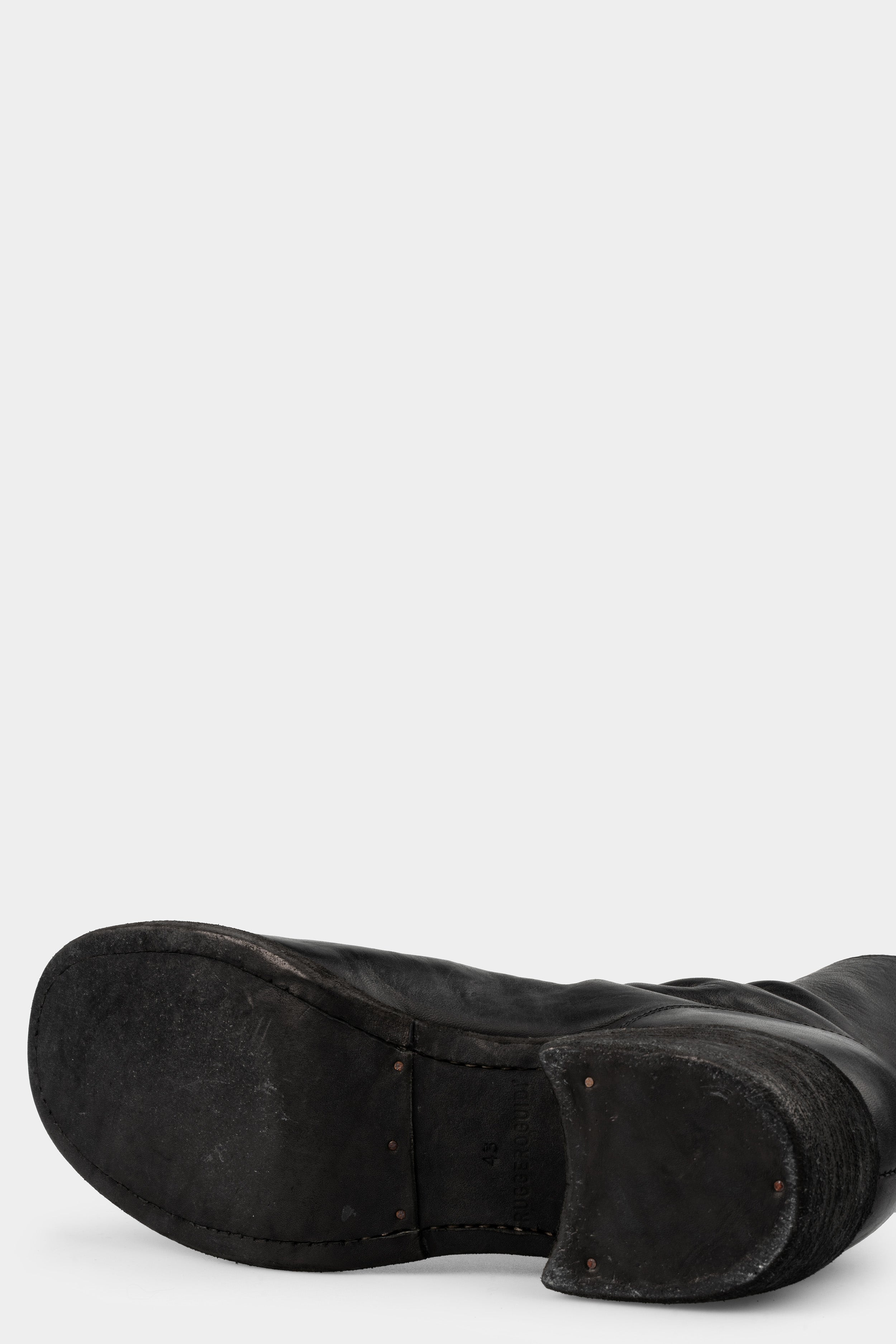 GUIDI 788ZX - Back zip leather boots, Black / Full Grain
