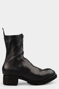 Front zip high top boots | PL2WZ (Double sole)