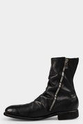 Side zip mid-top leather boots | 698X