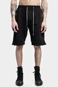Cotton Jersey Sweat Shorts, Black