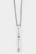 Enri Mars | Silver bar pendant necklace