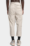Thom Krom | SS26 - Cropped cotton poplin pants, Vegetal stone MP38