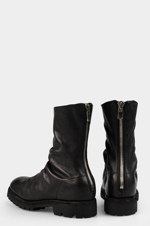 Guidi 788VX - Back zip high top boots, Black / Horse Full Grain