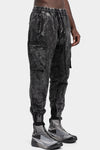 Thom Krom | SS26 - Cropped cotton poplin pants, Black marble  MP41