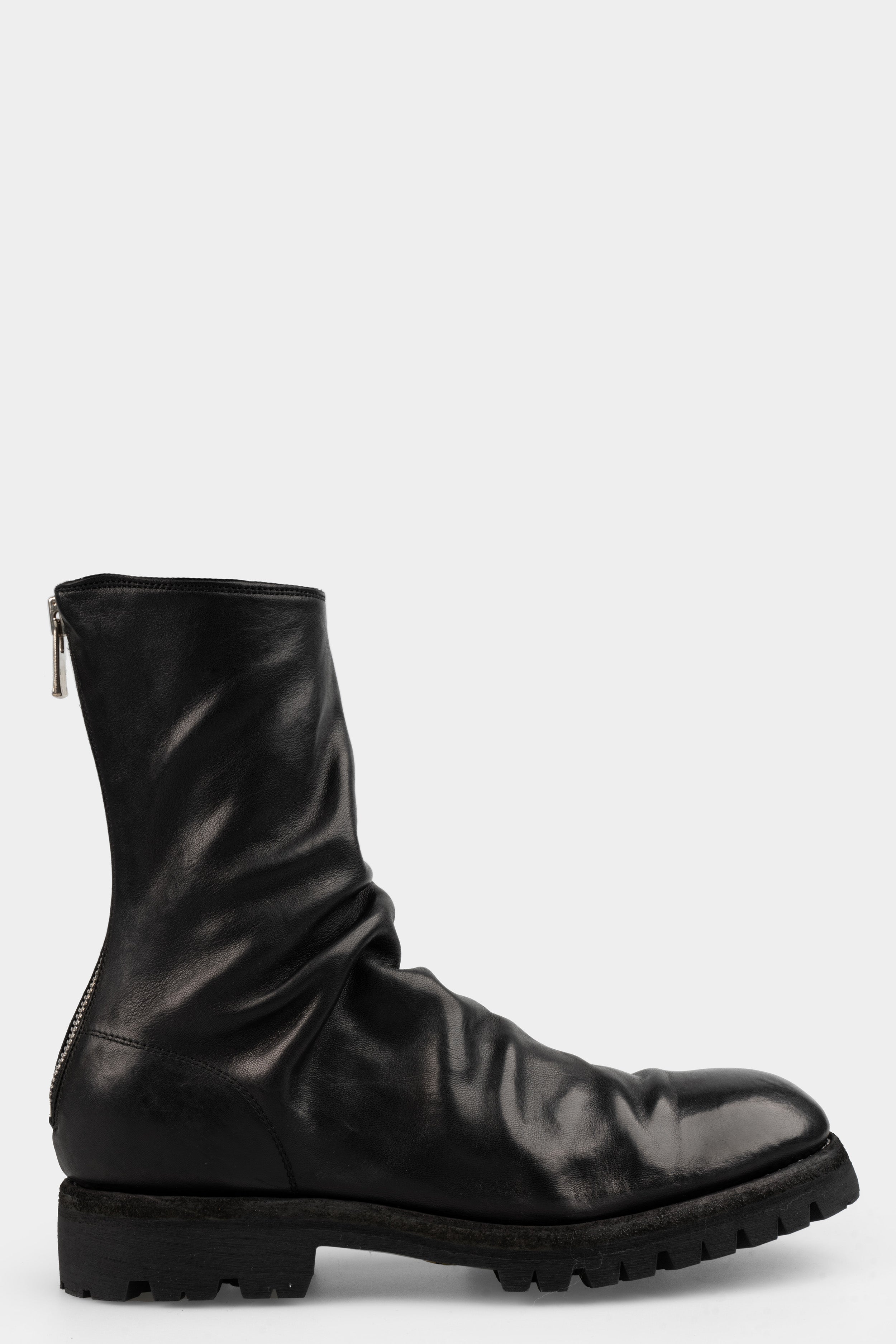 GUIDI 79086V サイズ42 (26.5〜27) Guidi 788V - Back zip high top boots, Black / Horse Full