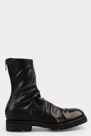 Guidi 788VX - Back zip high top boots, Black / Horse Full Grain