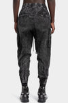 Thom Krom | SS26 - Cropped cotton poplin pants, Black marble  MP41