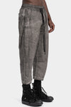 Thom Krom | SS26 - Cropped cotton poplin pants , Vegetal black MP38