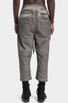 Thom Krom | SS26 - Cropped cotton poplin pants , Vegetal black MP38