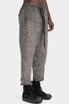 Thom Krom | SS26 - Cropped linen pants, Vegetal black MP49