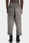 Thom Krom | SS26 - Cropped linen pants, Vegetal black MP49