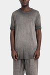 Soft cotton blend t-shirt, Cold dyed grey