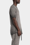 Soft cotton blend t-shirt, Cold dyed grey