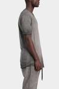 Soft cotton blend t-shirt, Cold dyed grey