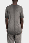 Soft cotton blend t-shirt, Cold dyed grey