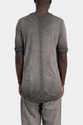 Soft cotton blend t-shirt, Cold dyed grey
