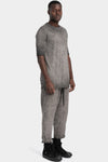 Thom Krom | SS26 - Cuffed sleeve t-shirt, Cold dyed grey MTS942