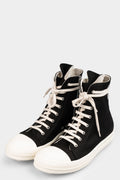 Rick Owens DRKSHDW | AW24 Porterville - Ramones eyelet sneakers, Black/Milk