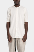 Cotton short sleeve shirt, White