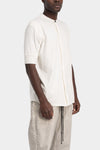 Thom Krom | SS26 - Short sleeve jersey shirt, White MTS951