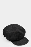 Marc Point | SS25 - Peaky Beret Cap, Black melange