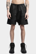 P27 - Coated cotton sweat shorts
