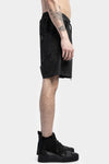 11 By BBS | SS23 - P27 - Cotton sweat shorts, coated black