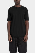 Tonal stitch cotton t-shirt, Black