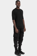 Thom Krom | SS26 - Cuffed sleeve t-shirt, Black MTS942