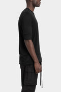 Thom Krom | SS26 - Cuffed sleeve t-shirt, Black MTS942