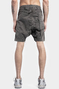 Buckled shorts, Acid grey