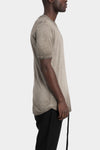 Thom Krom | SS26 - Soft cotton blend t-shirt, Cold dyed olive MTS937
