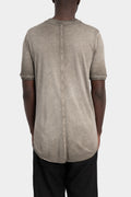 Thom Krom | SS26 - Soft cotton blend t-shirt, Cold dyed olive MTS937