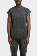 Degrade dyed cotton sleeveless T-Shirt