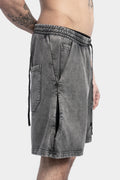 P27 - Cotton sweat shorts, Acid grey