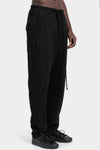 Thom Krom | SS26 - Drop crotch cotton sweatpants, Black MST514