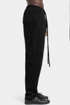 Thom Krom | SS26 - Drop crotch cotton sweatpants, Black MST514