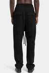 Thom Krom | SS26 - Drop crotch cotton sweatpants, Black MST514