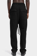Thom Krom | SS26 - Drop crotch cotton sweatpants, Black MST514