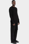 Thom Krom | SS26 - Lightweight long sleeve tee, Black MTS953