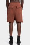 Thom Krom | SS26 - Cotton sweat shorts, Spray red MST519
